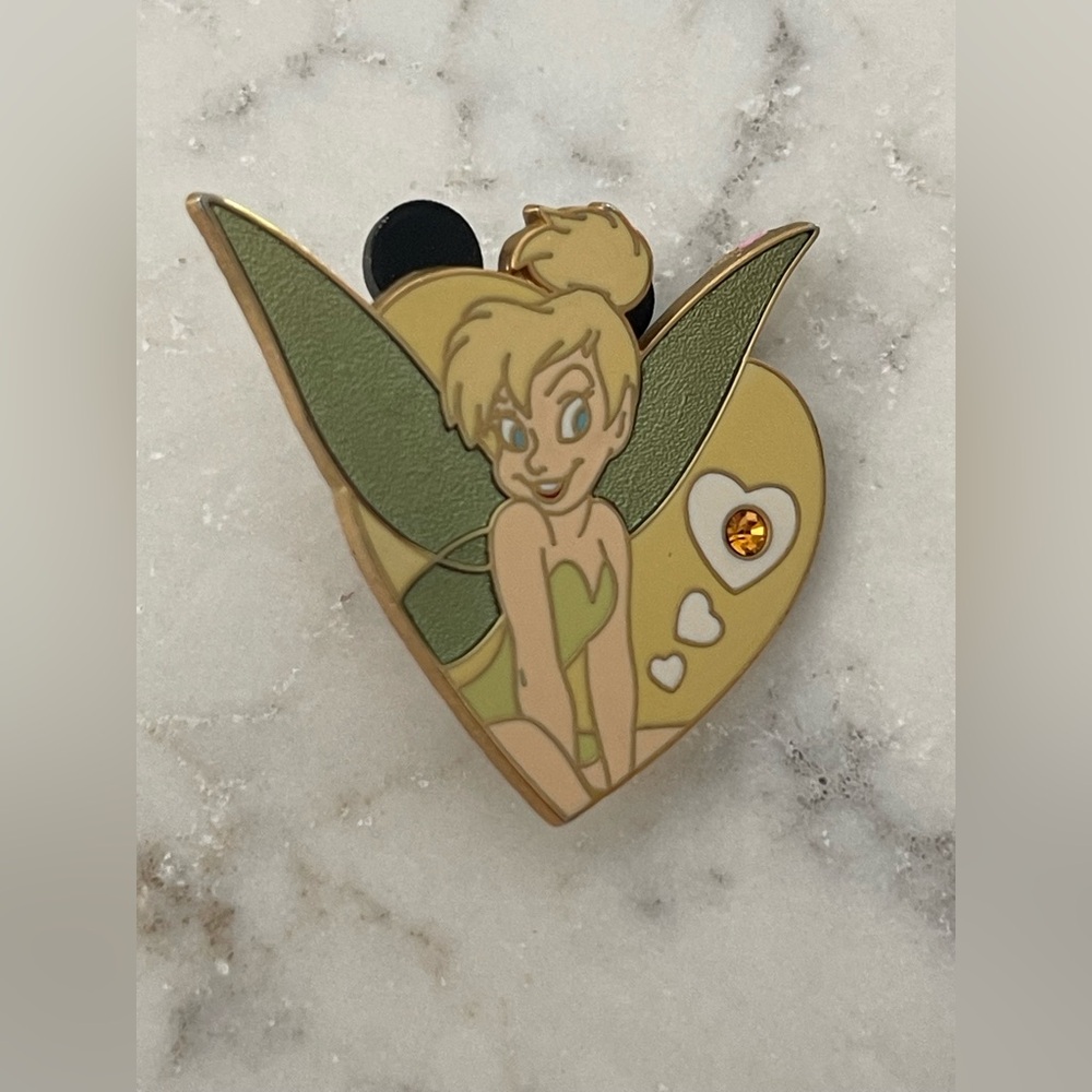 Disney Tinkerbell Citrine November Birthstone 2006 Collectible Trading Pin